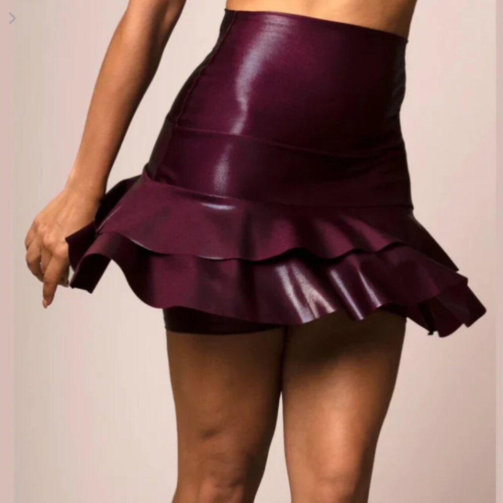 Emily Hsu Designs Samba Shimmer Skirt Navy BNWT Size M